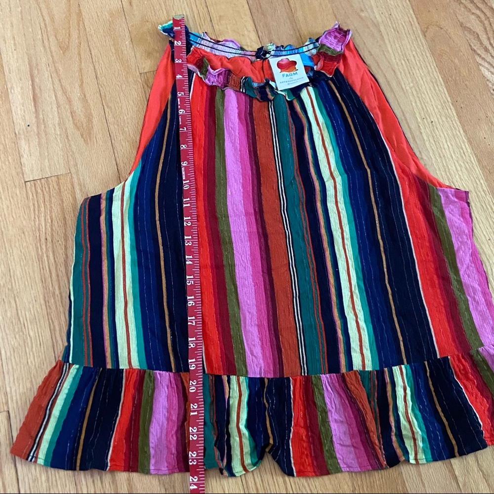 FARM Rio Multicolor Striped Halter Tank Top - Picture 8 of 9